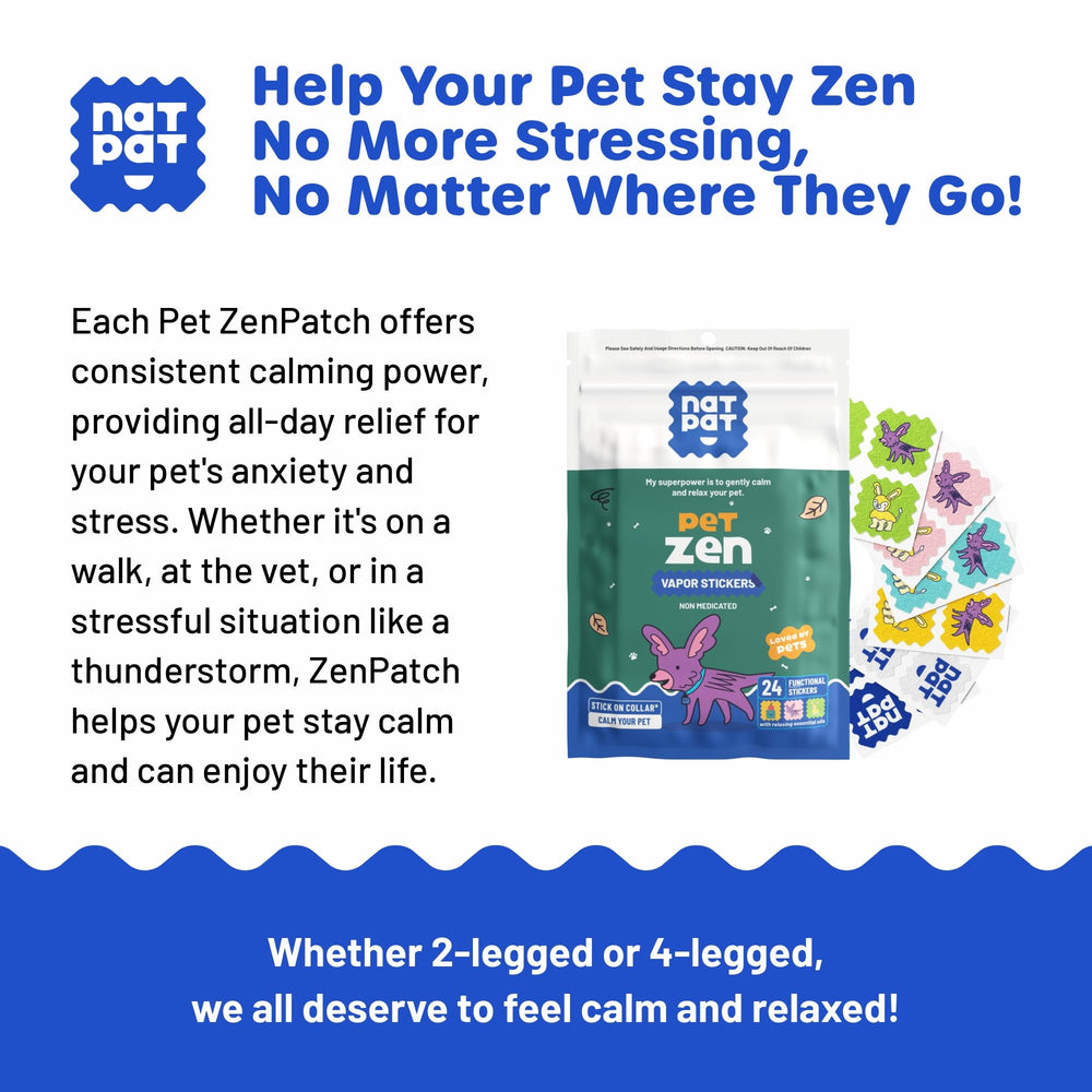 Chien reposant après l’application NATPAT Pet Zen