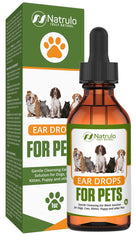 Natrulo nettoyant oreilles, flacon visible, nettoyage en douceur des oreilles.