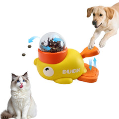 Naturael distributeur-friandises canard puzzle pour chiens et chats, stimule l’intelligence.