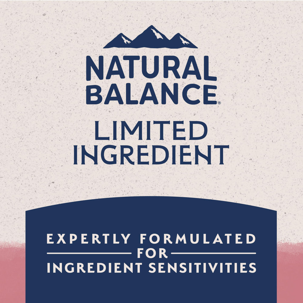 Badge recommandé par vétérinaire sur l emballage Natural Balance.