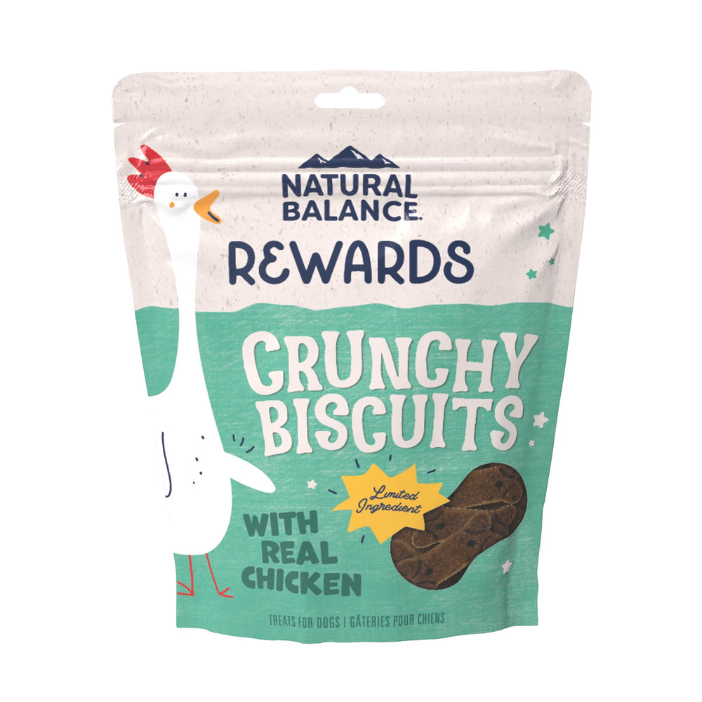 Natural Balance – emballage des biscuits à ingrédients limités pour chiens.