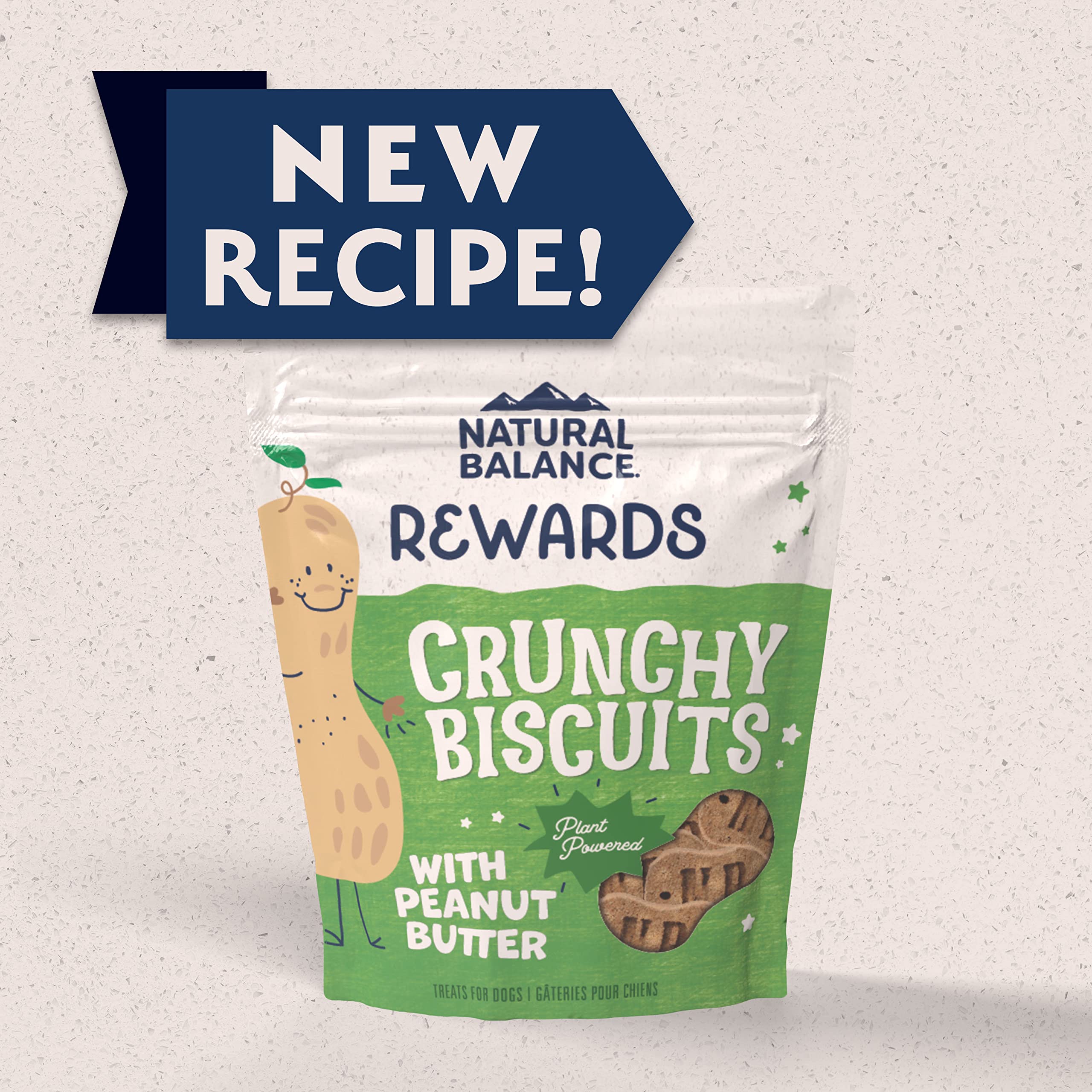 Natural Balance biscuits saveur beurre d'arachide, ingrédients limités pour une douceur naturelle