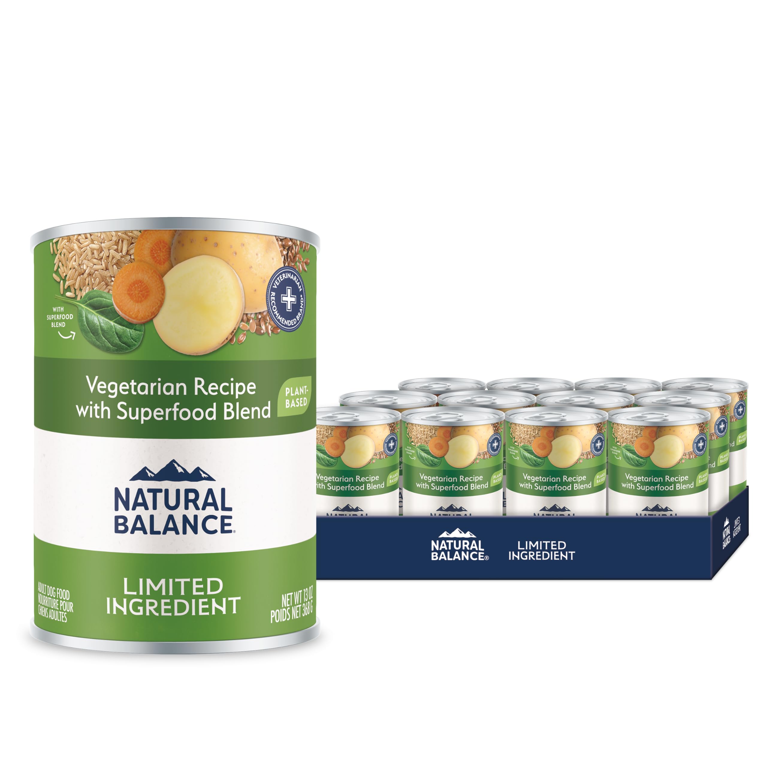 Natural Balance boîtes chien végétale – texture appétente favorisant une alimentation équilibrée