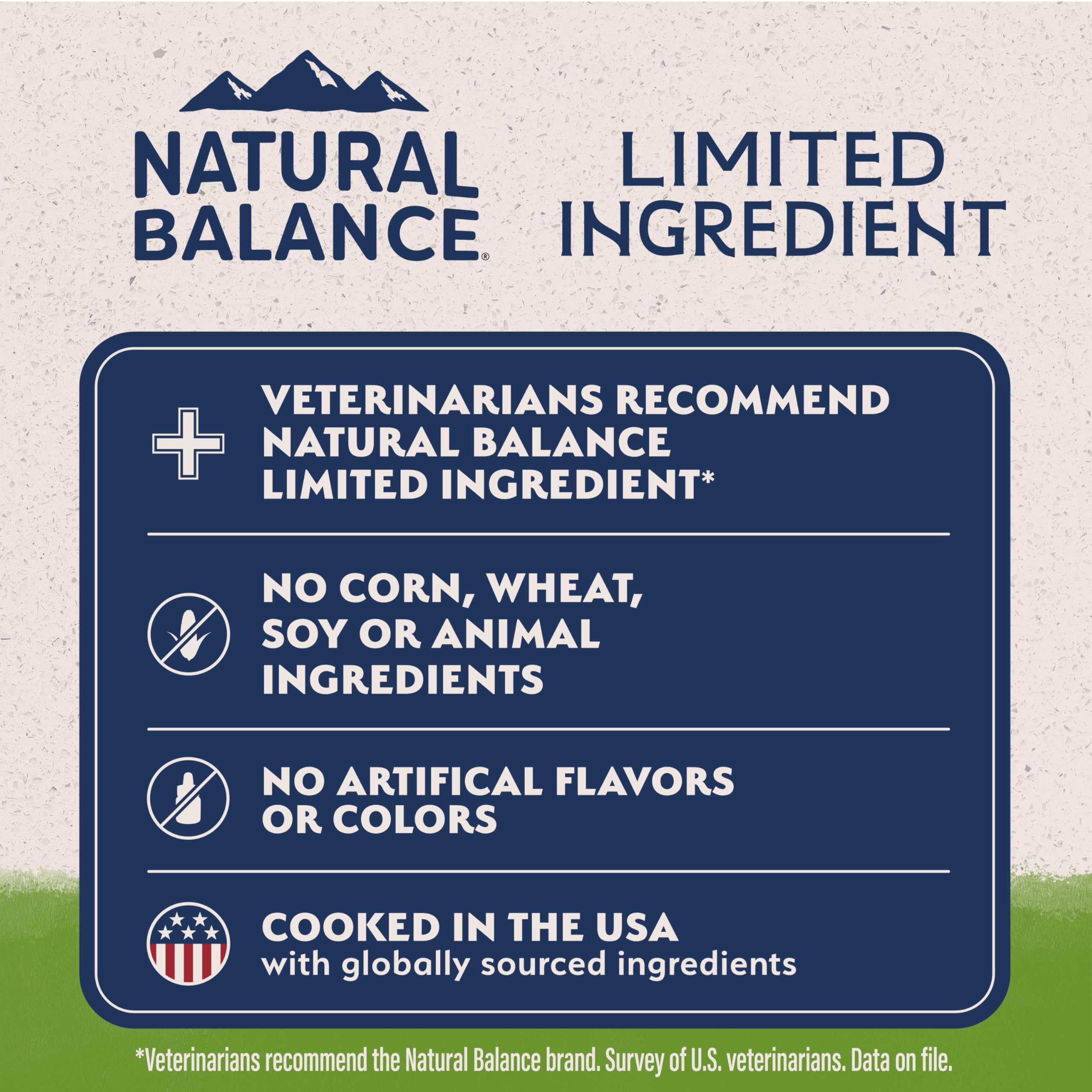 Natural Balance boîtes chien végétale – convient à tous les chiens, goût apprécié, ingrédients limités