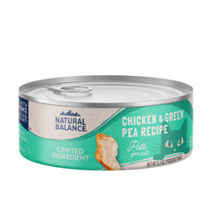 Natural Balance, boite poulet et pois verts, repas équilibré et pratique.