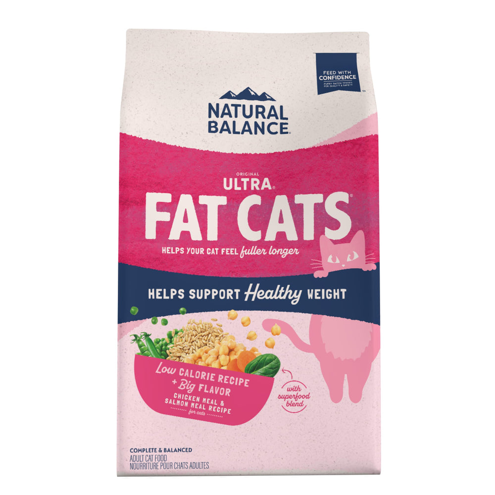 Natural Balance Fat Cats sac 15 lb, emballage pratique pour un approvisionnement durable.