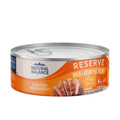 Natural Balance Conserve chat canard pois verts, goût appétissant et digestion potentielle.