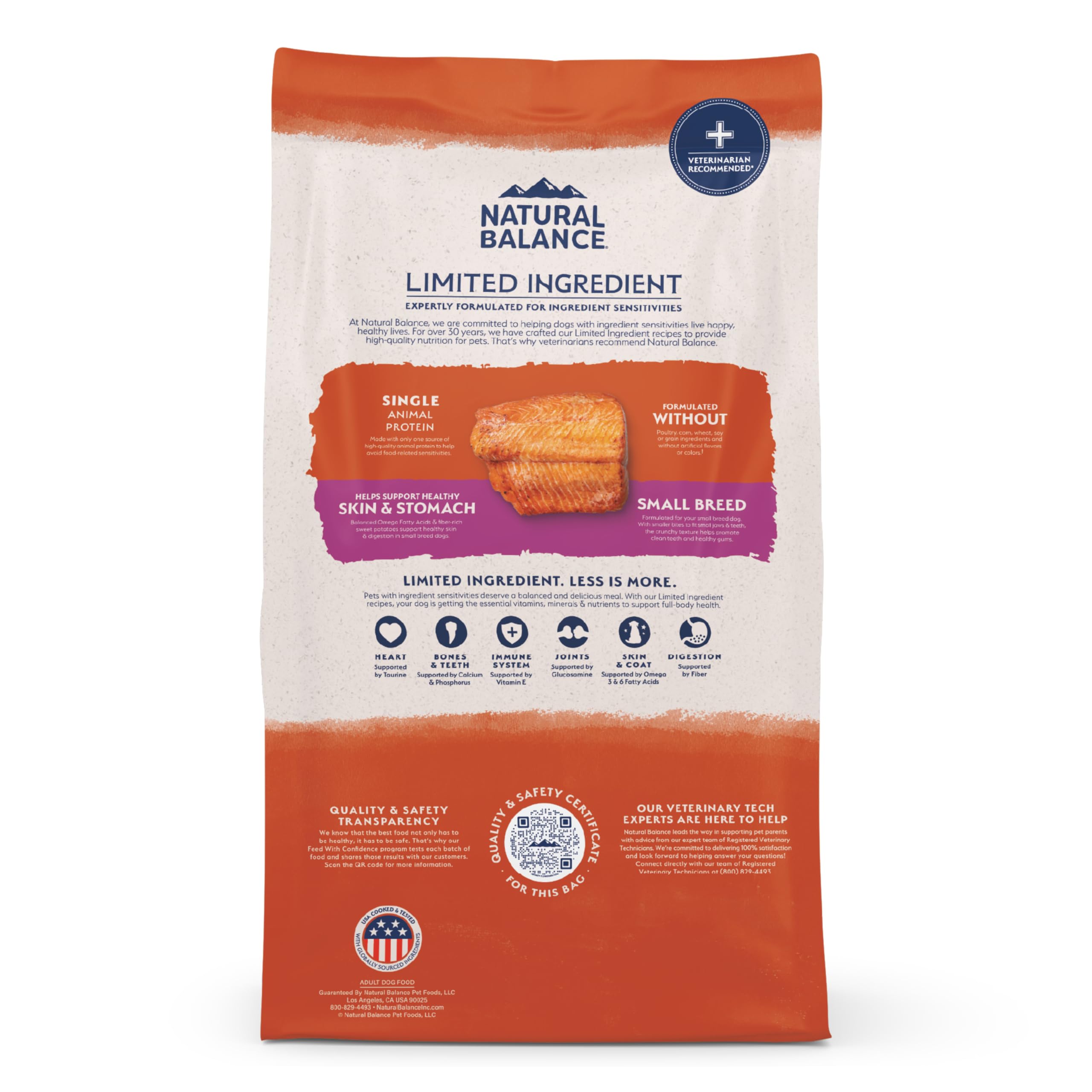 Étiquette claire Natural Balance pour vétérinaire et nutrition