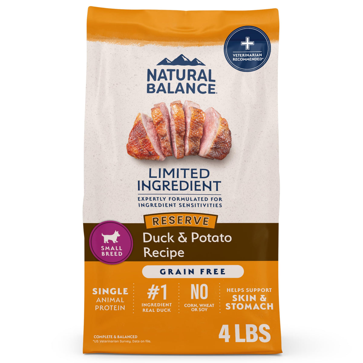 Natural Balance croquettes petit-chien canard patate pour digestion douce et énergie quotidienne