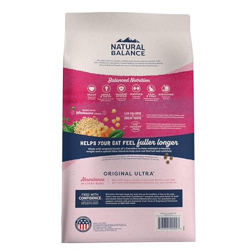 Natural Balance Fat Cats croquettes protéinées de qualité pour muscles et satiété.