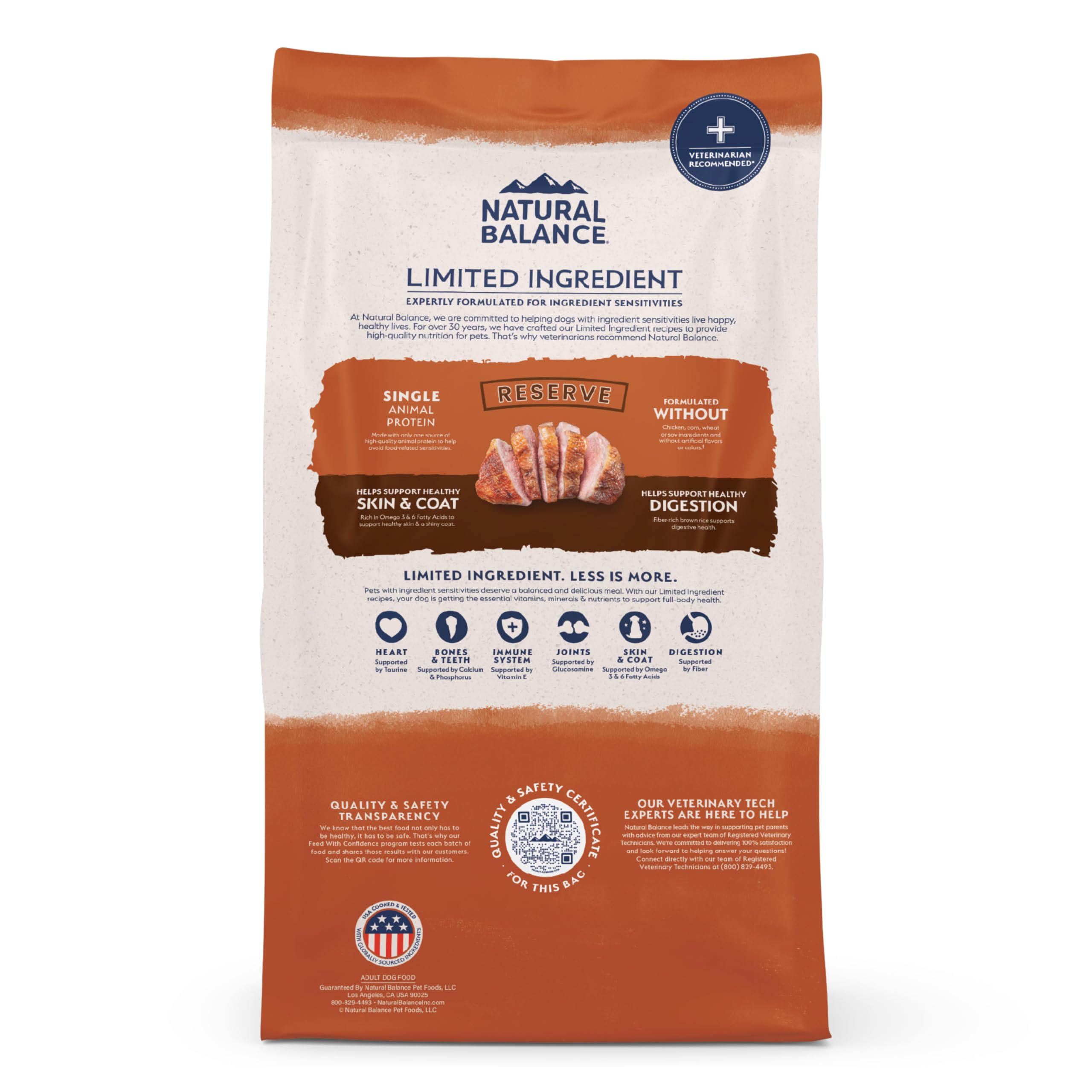 Natural Balance sac 22 lb – pratique à stocker et servir.