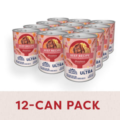 Ingrédients clés Natural Balance : bœuf, foie et riz brun pour une nutrition équilibrée.