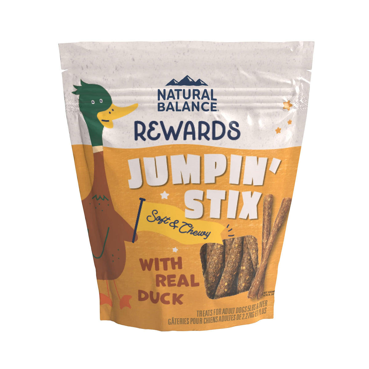 Jumpin' Stix canard - paquet 4 oz, friandise appétente pour chien adulte