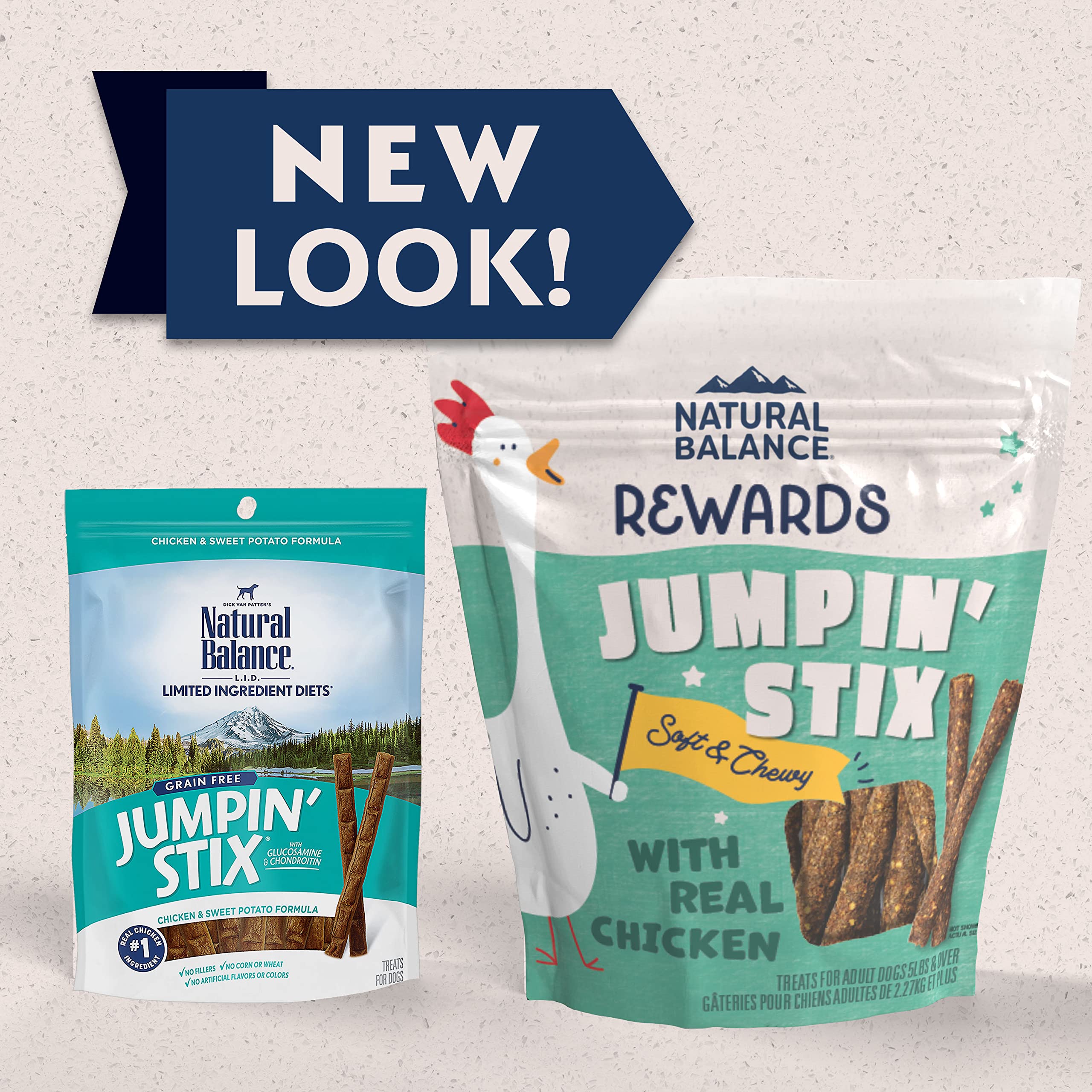 Texture bâtonnets Jumpin' Stix, friandises attrayantes pour récompenses en balade.