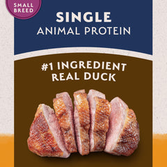 Natural Balance L.I.D. croquettes format petit chien, meilleure prise en bouche pour petits museaux.
