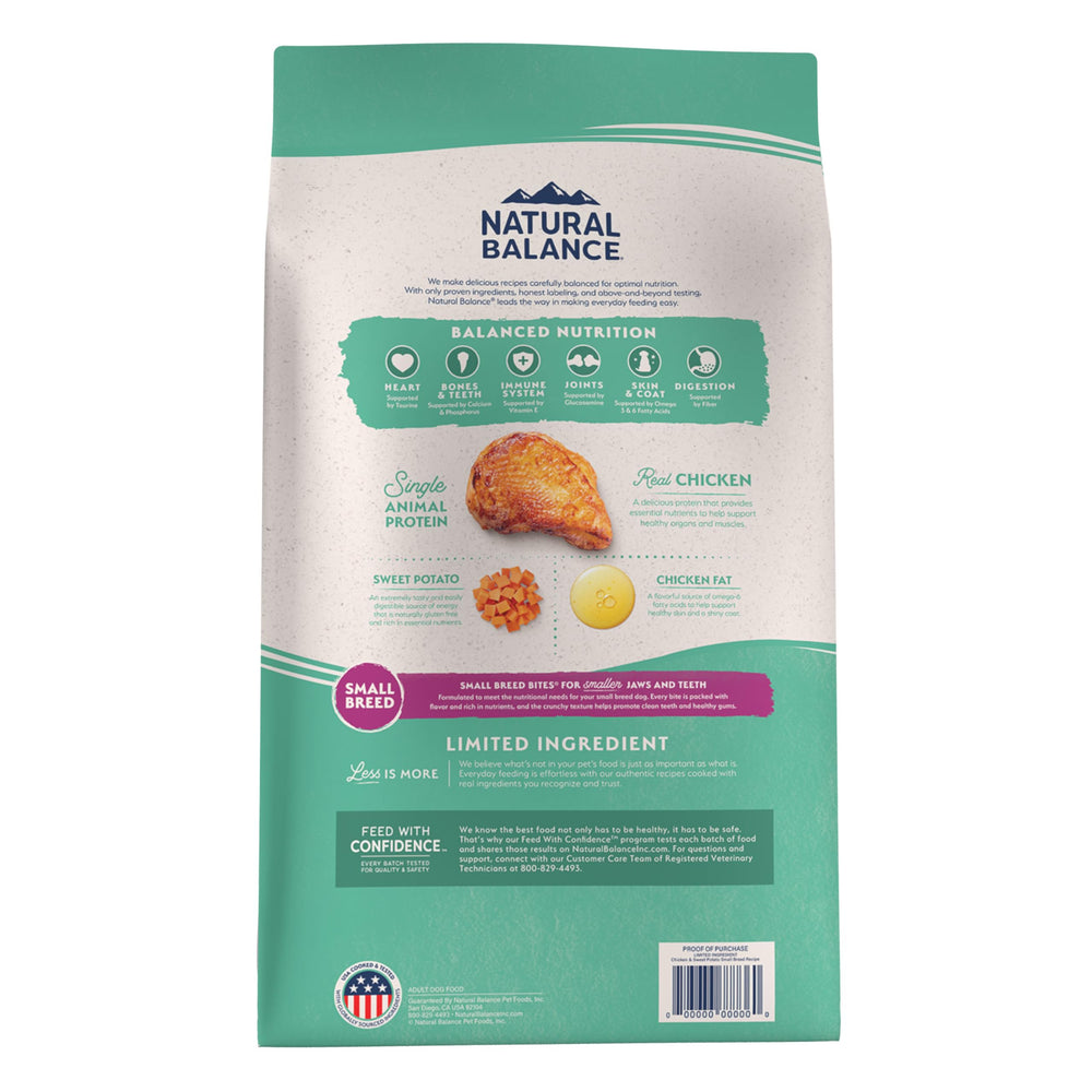 Natural Balance L.I.D. routine quotidienne idéale pour petit chien actif.