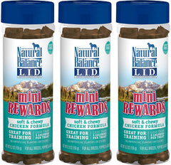 Friandises Natural Balance Mini Rewards au poulet, bouchées moelleuses idéales pour l'entraînement et les récompenses