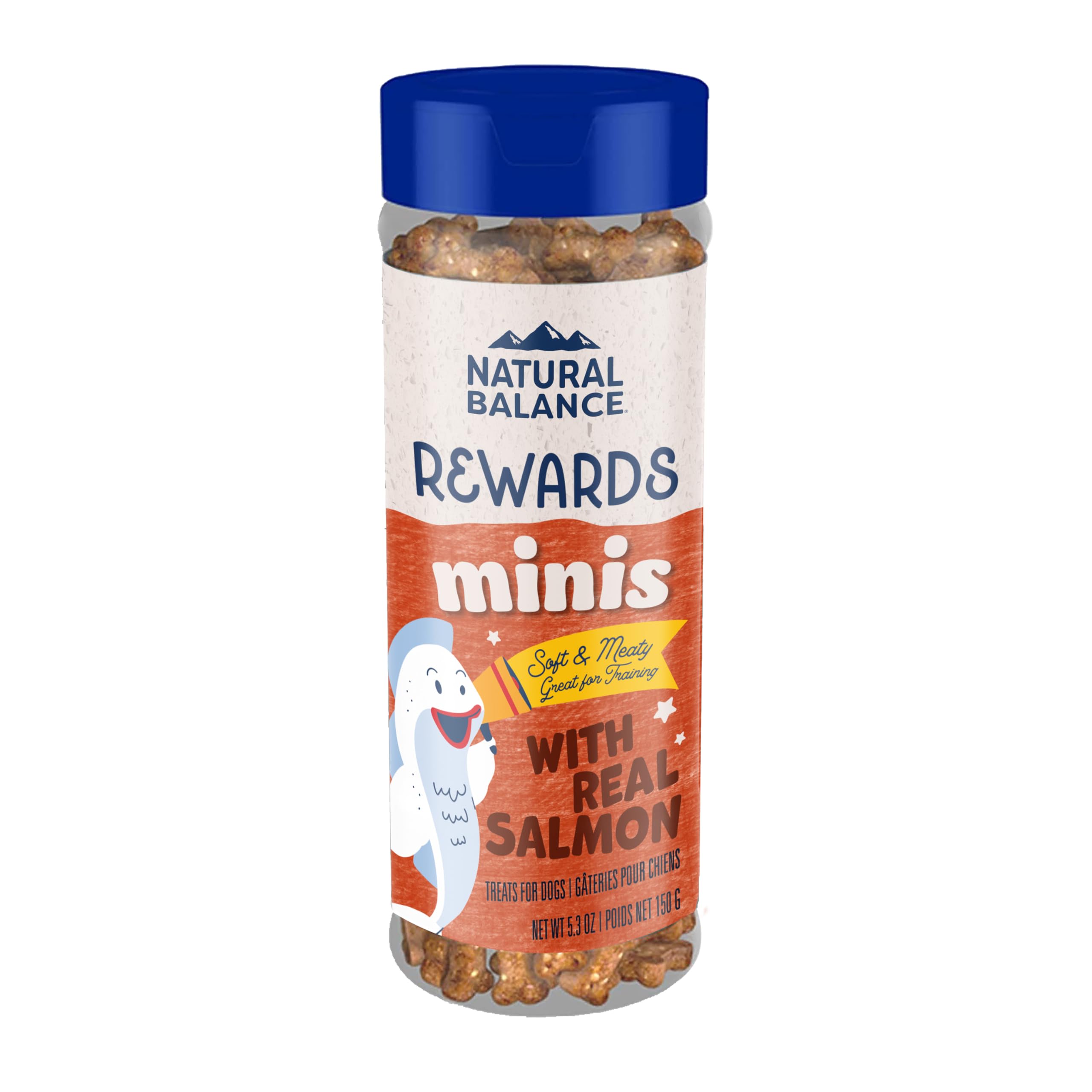Natural Balance Mini Rewards saumon dans un bocal de 5,3 oz, récompense légère pour l’entraînement
