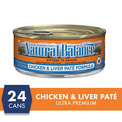 Natural Balance Original Ultra pour chats adultes mélange carottes et riz pour fibre.