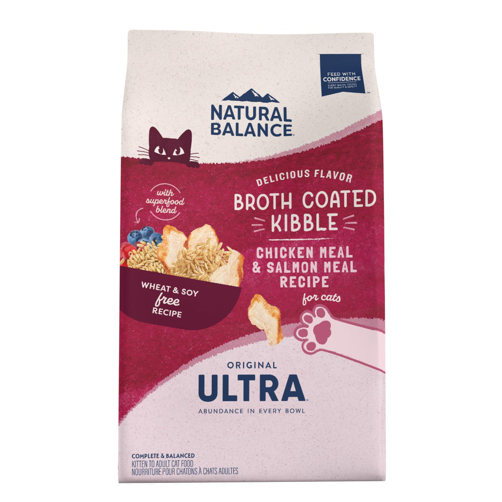 Natural Balance Original Ultra Sec chat poulet, croquettes riches en protéines pour muscles forts.