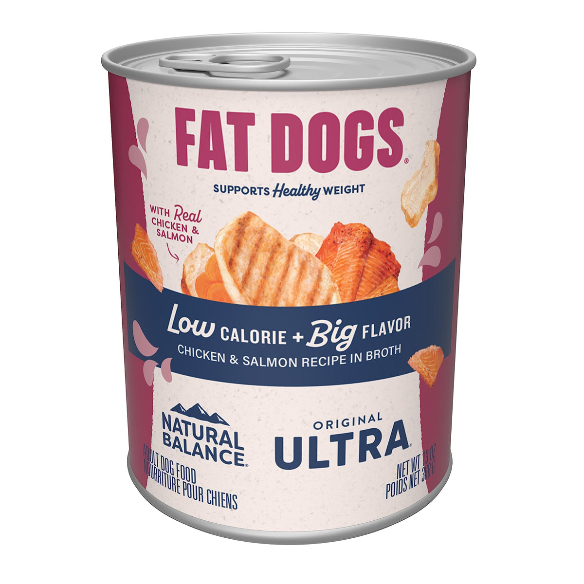 Natural Balance Original Ultra Fat: poulet et saumon en bouillon, appétit soutenu.