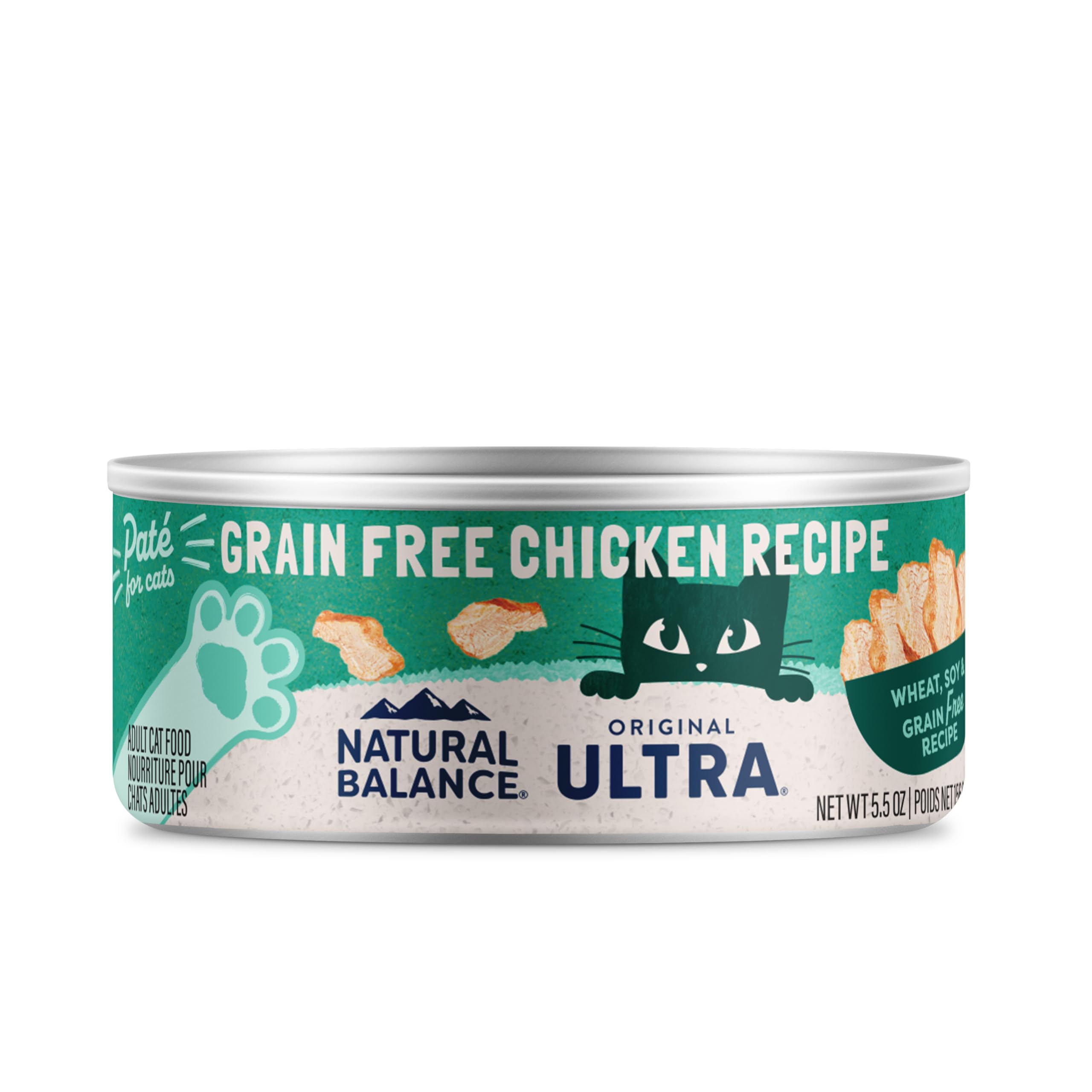 Natural Balance Original Ultra Grain Free chat pate – boîte de 5,5 onces, format pratique