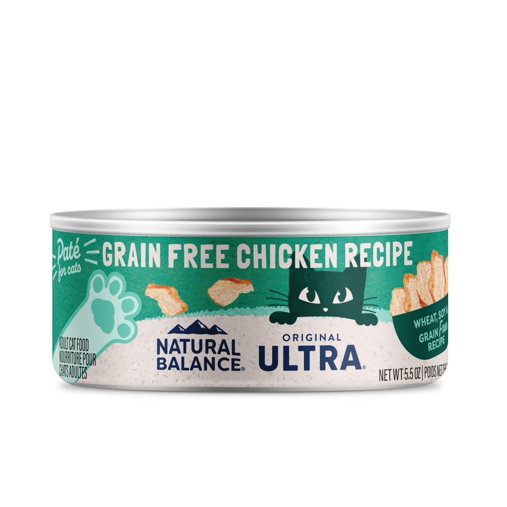 Natural Balance Original Ultra Grain Free chat pate – boîte de 5,5 onces, format pratique