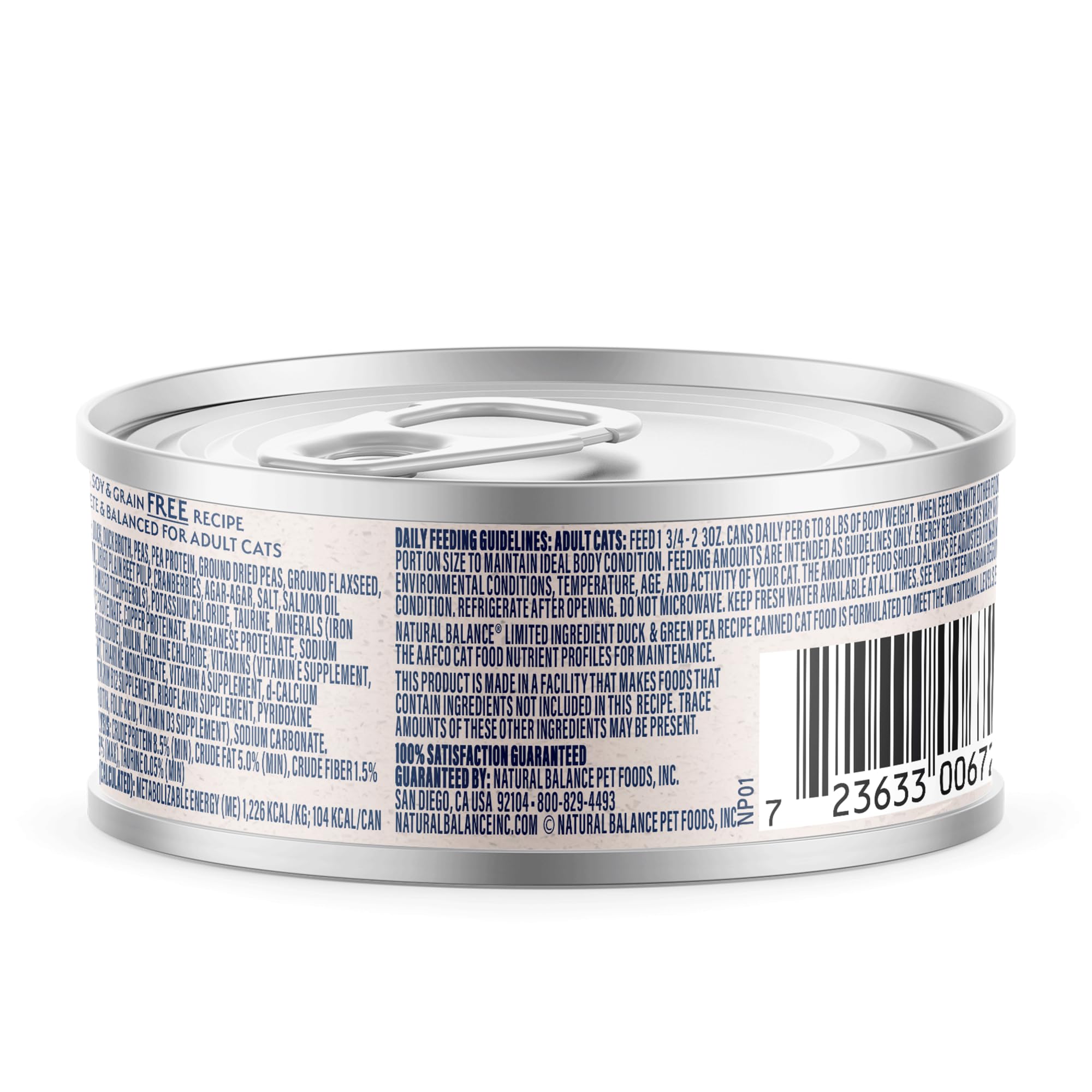 Natural Balance Pâté Chat Canard Détail Texture Douce et appétente.