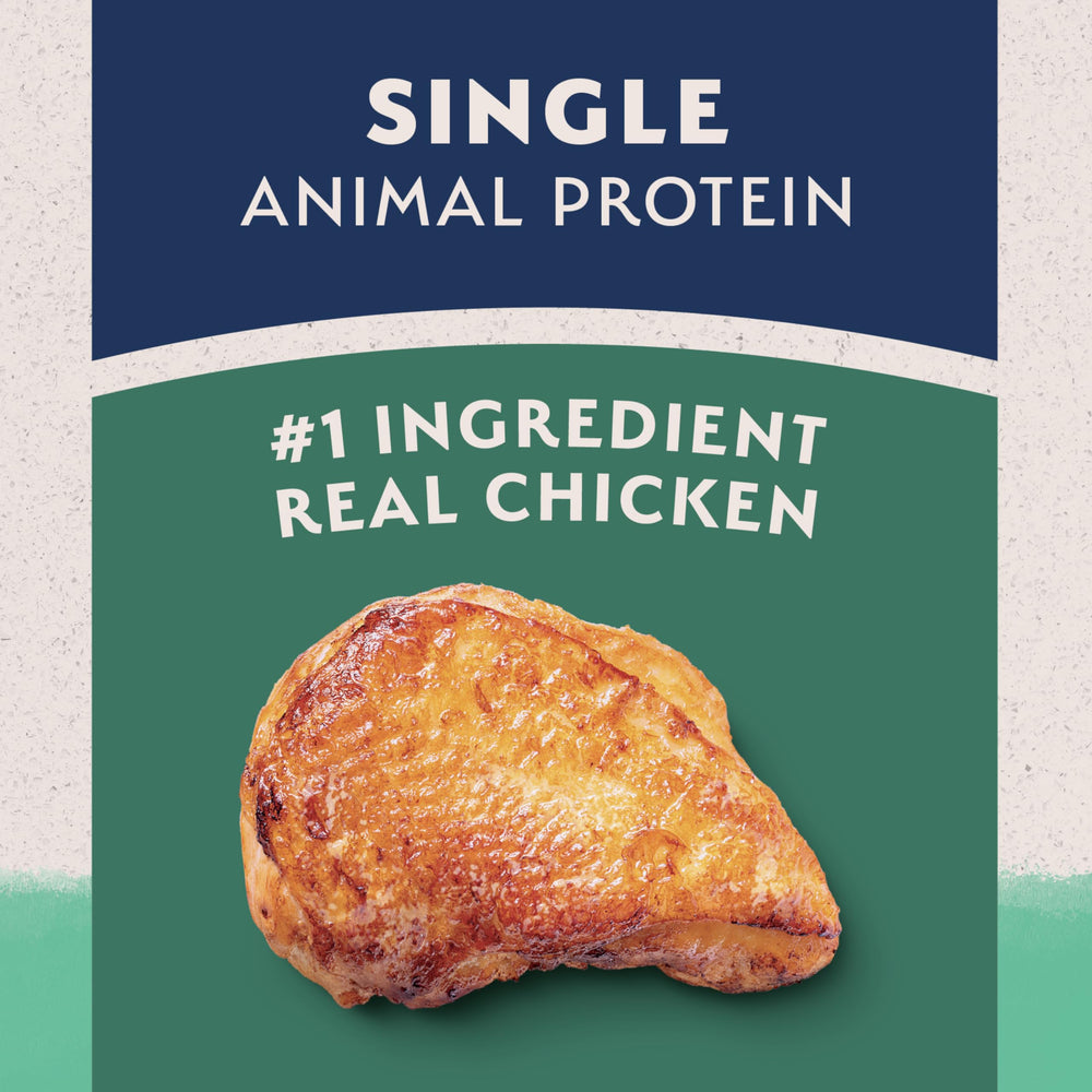 Natural Balance peau saine et pelage brillant grâce à la recette poulet.