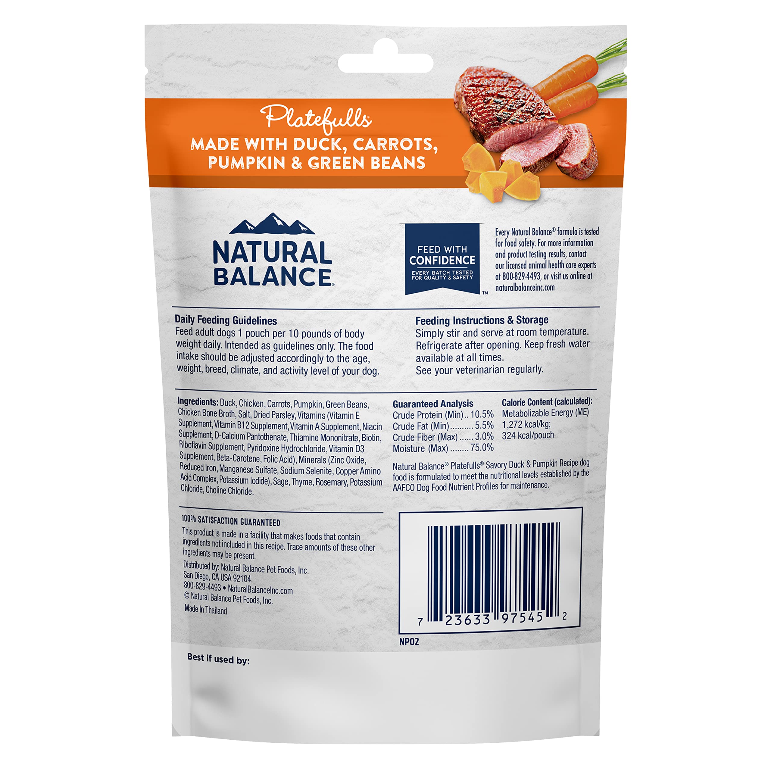 Natural Balance Platefulls Bouillon Os Canard: bouillon riche et aromatique.