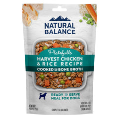 Natural Balance Platefulls Homestyle sachet poulet riz prêt à servir pour chien adulte