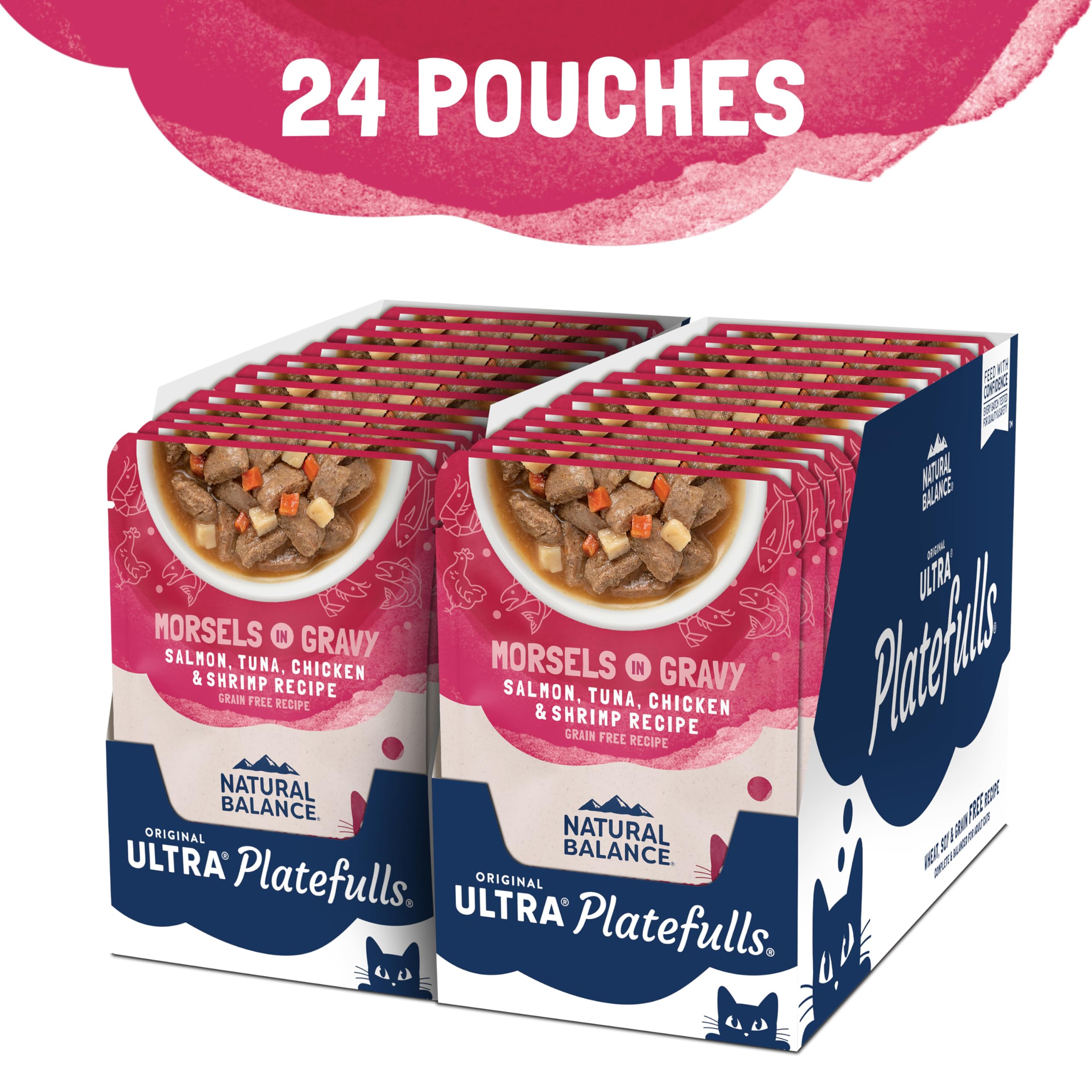 Natural Balance Platefulls Poulet en sauce — option sans céréales pour chats adultes