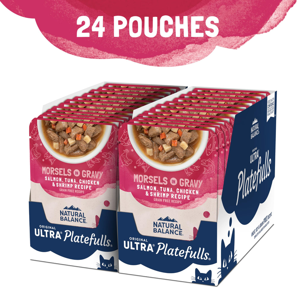 Natural Balance Platefulls Poulet en sauce — option sans céréales pour chats adultes