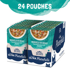Natural Balance Platefulls sans cereales poulet-saumon en sauce 85 g