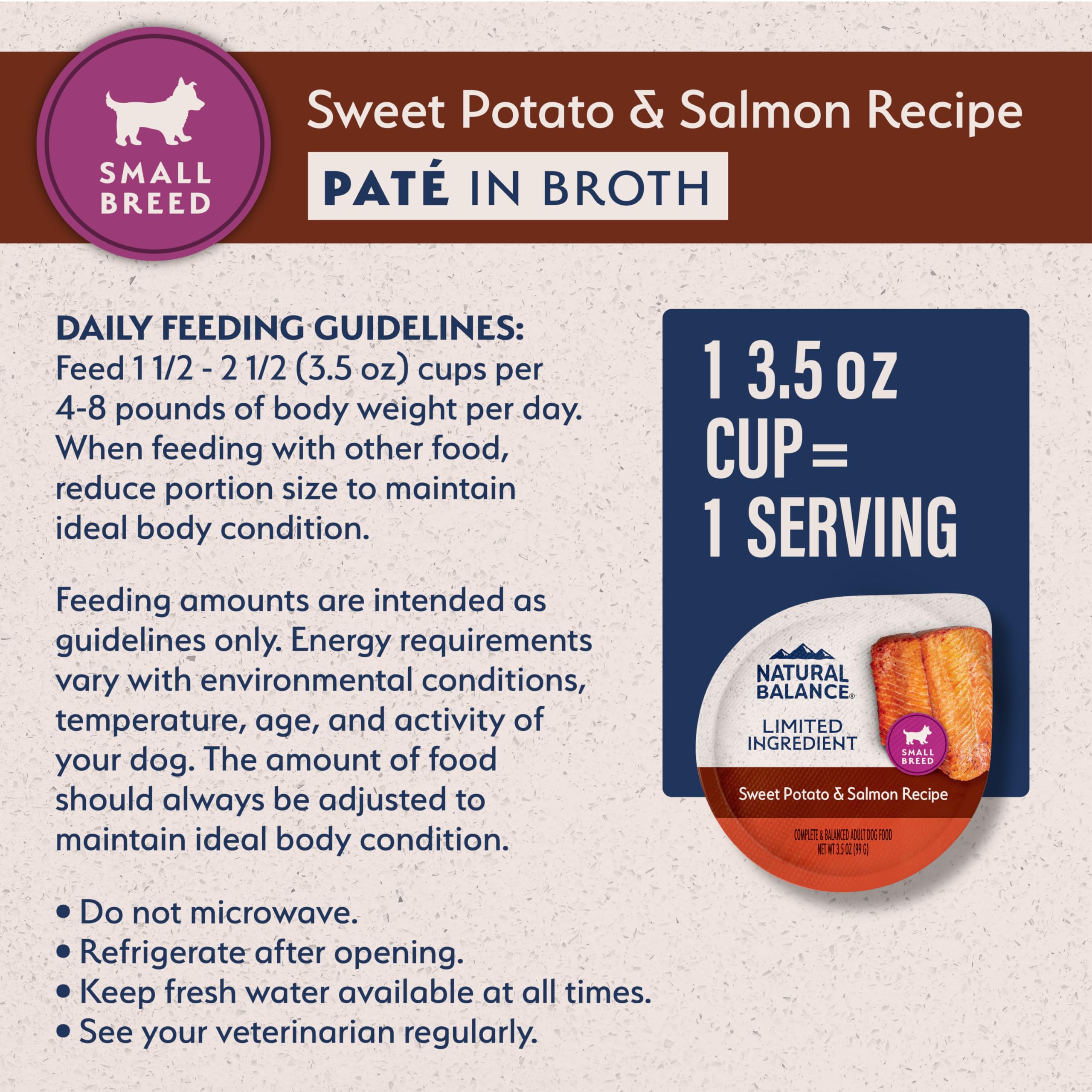 Natural Balance portions pratiques de 3,5 oz pour repas quotidiens
