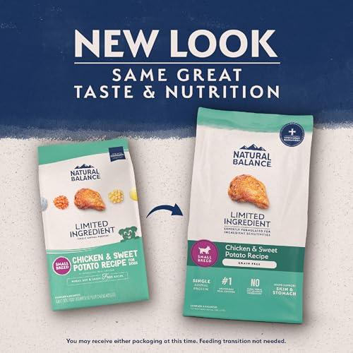 Natural Balance – poulet, protéine unique pour sensibilités, croquettes nutritives.