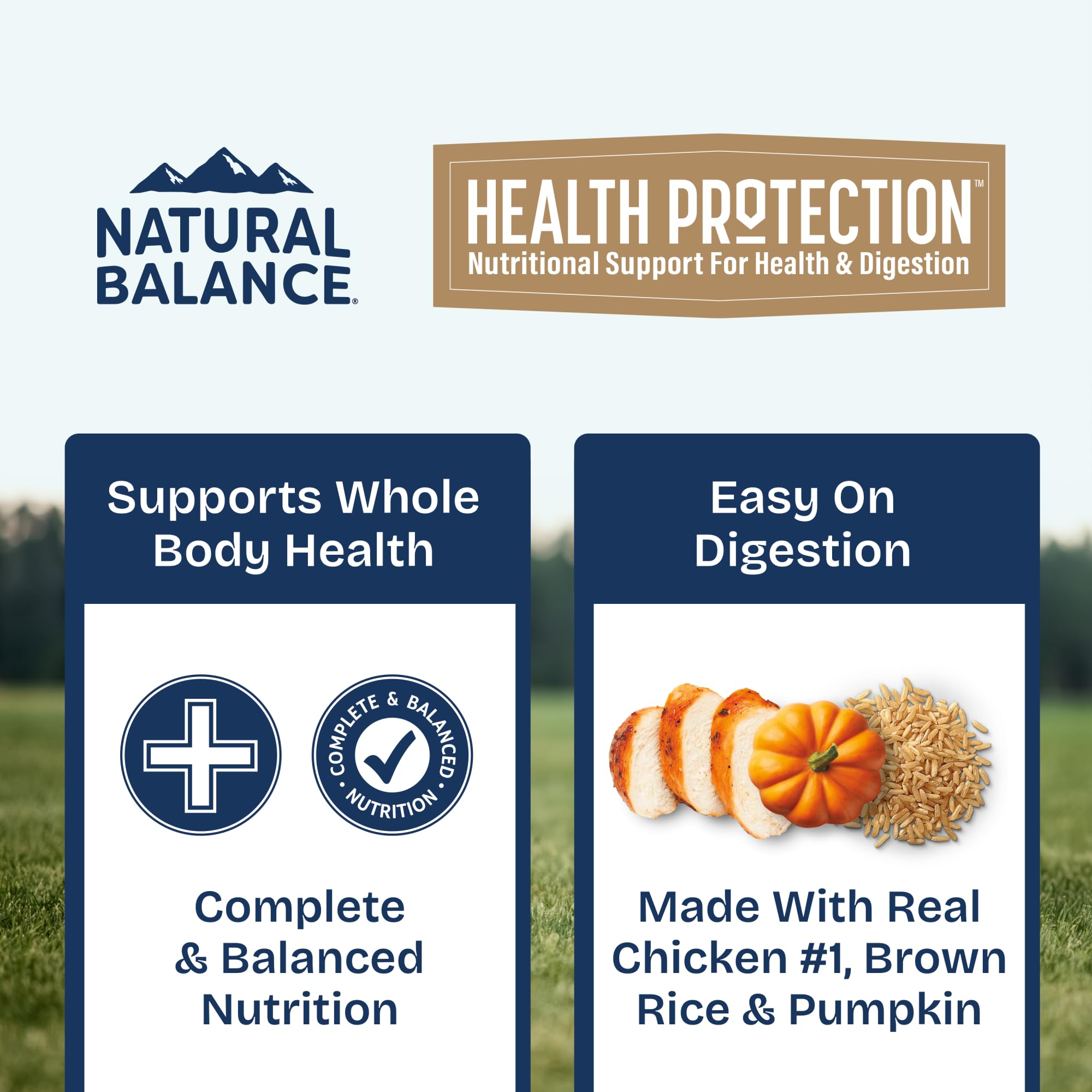 Natural Balance Protection Santé : portions pratiques pour repas équilibré et savoureux.