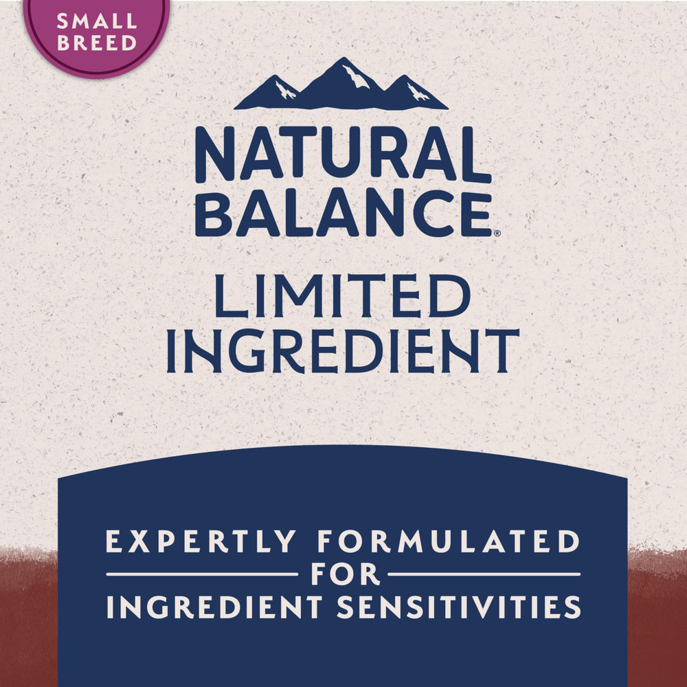 Natural Balance Protéine unique pour les chiens sensibles.
