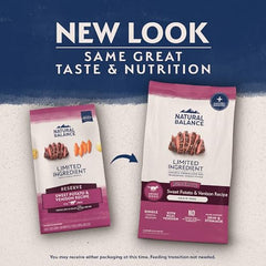 Natural Balance venaison-proteine-unique, soutien musculaire potentiel.