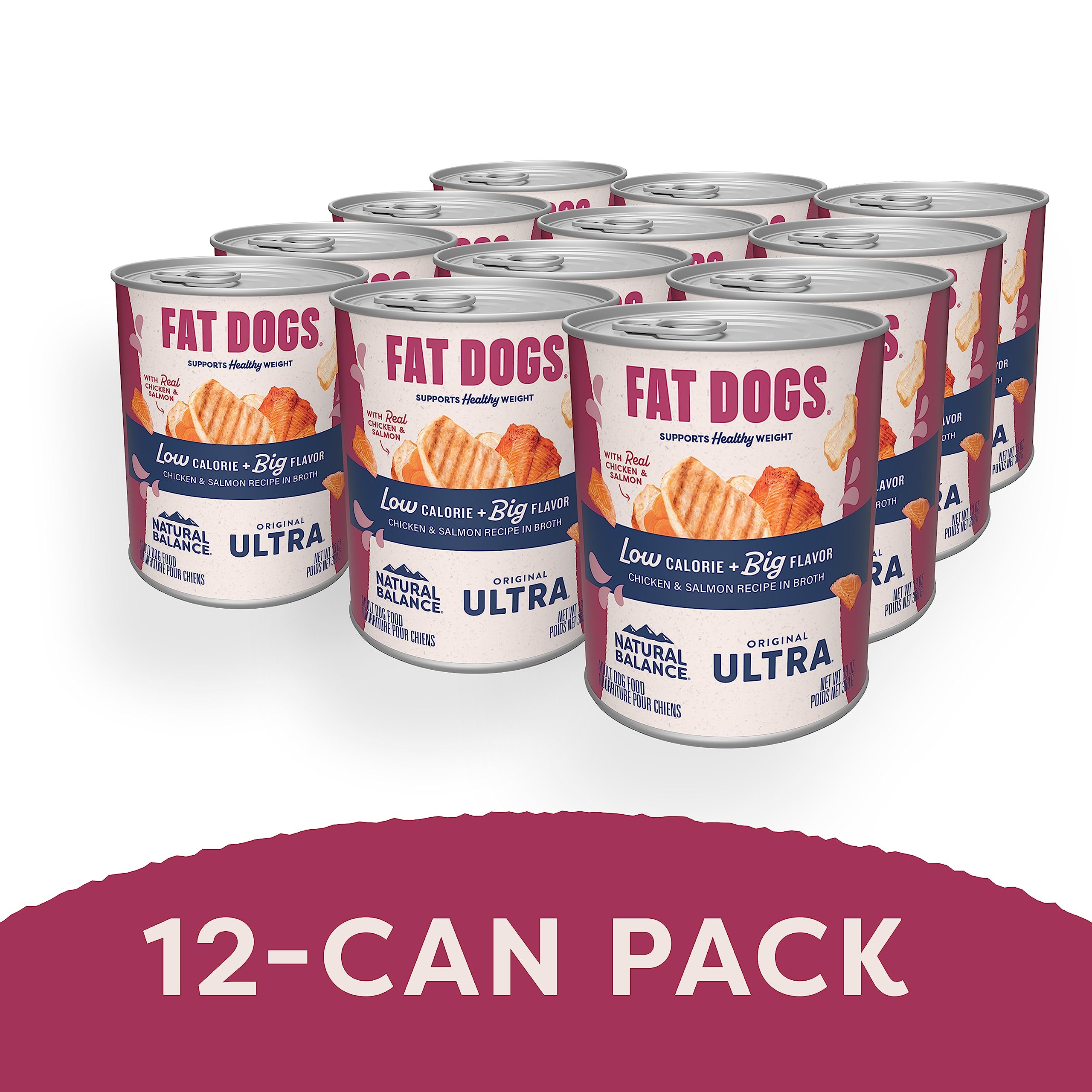 Natural Balance Original Ultra Fat: protéines poulet et saumon pour muscles et satiété.