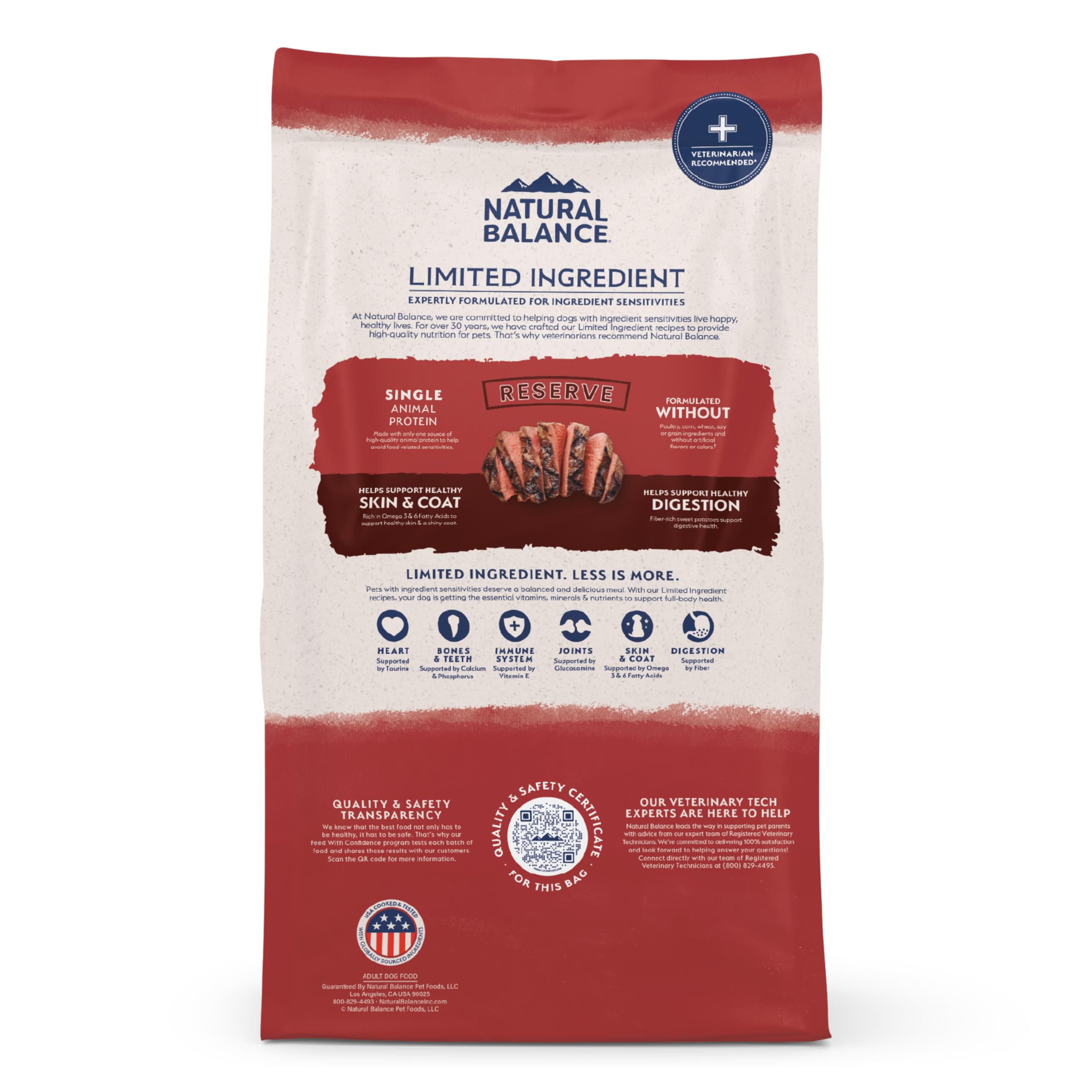 Natural Balance Reserve alimentation quotidienne pratique pour chien.