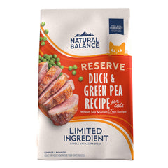 Natural Balance Reserve canard pois verts sac de 10 livres source protéique unique
