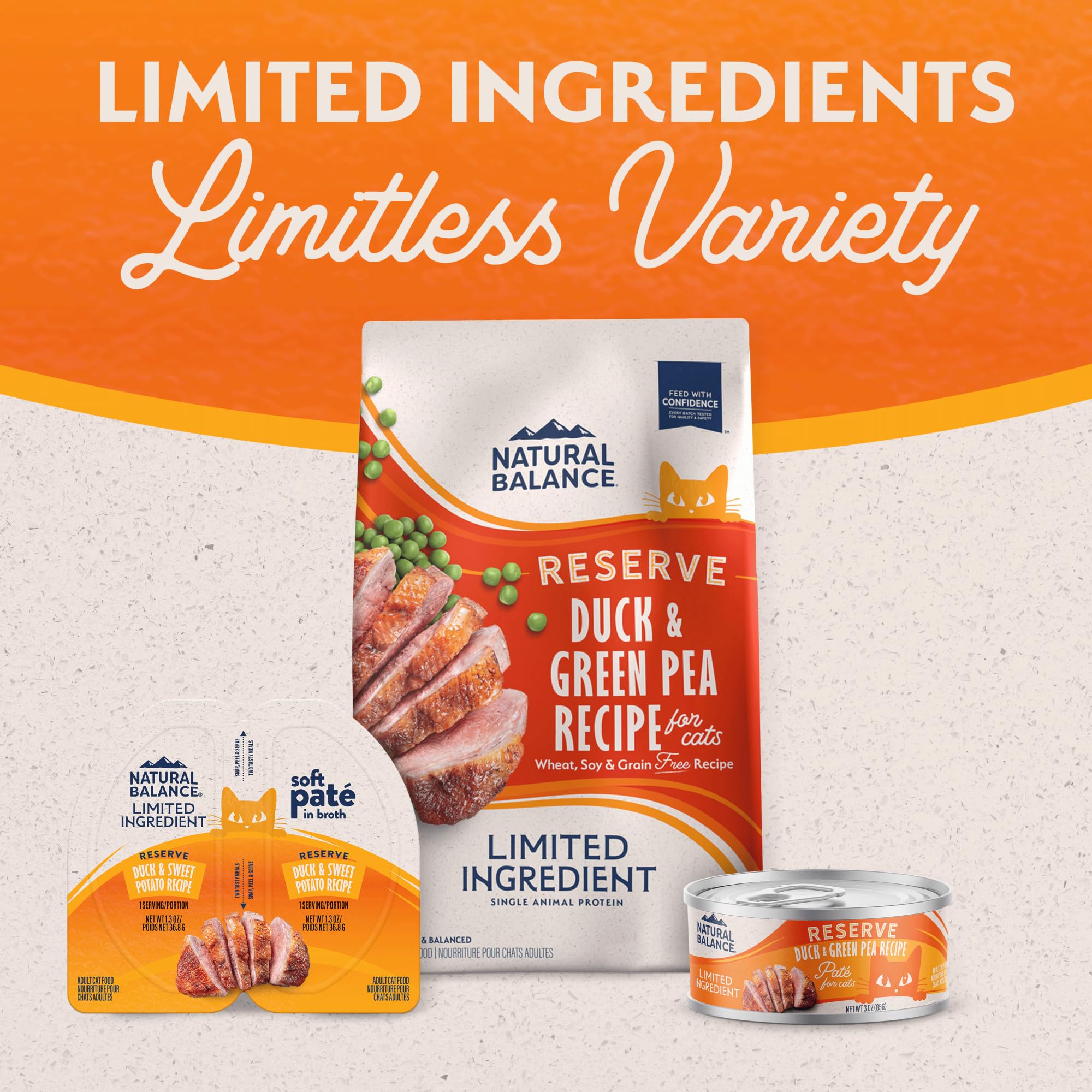 Ingrédients limités Natural Balance Reserve pour chat