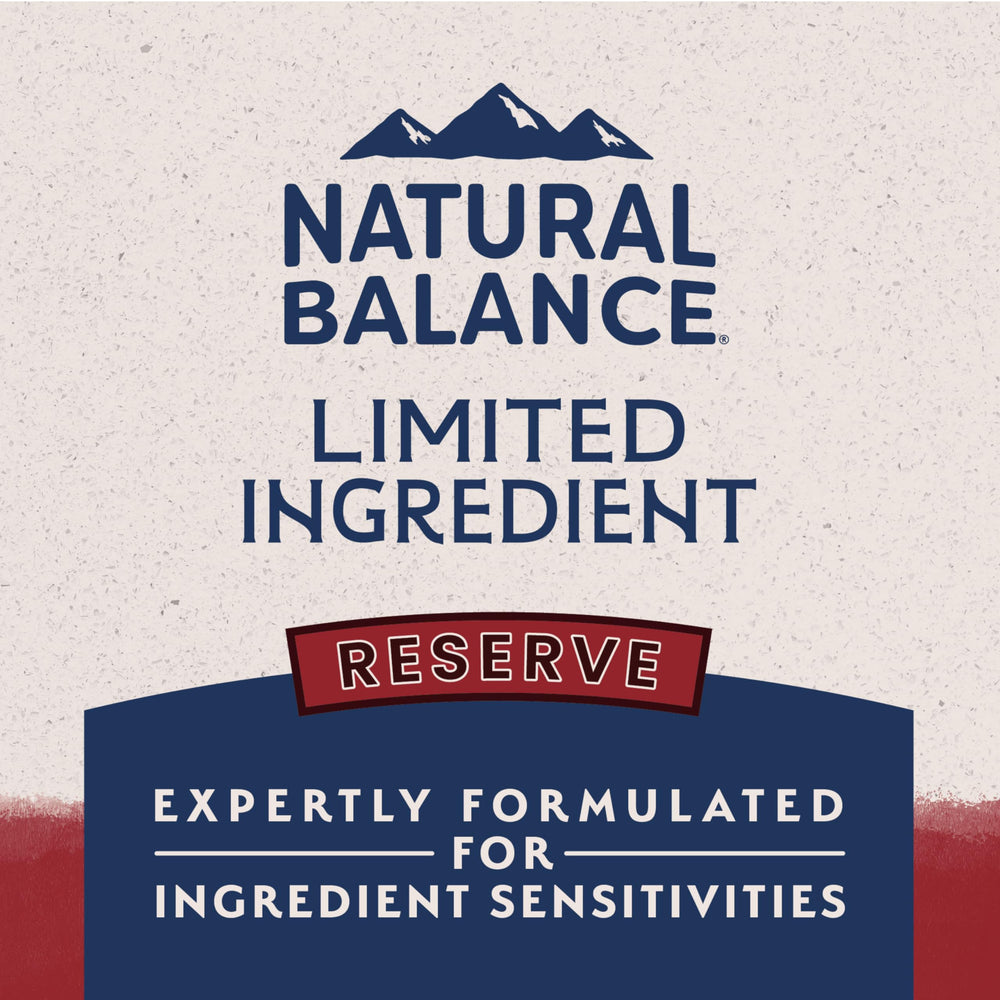 Natural Balance Reserve repas quotidien pour chien savoureux et équilibré.