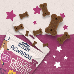 Texture croquante des biscuits Natural Balance Rewards pour chien