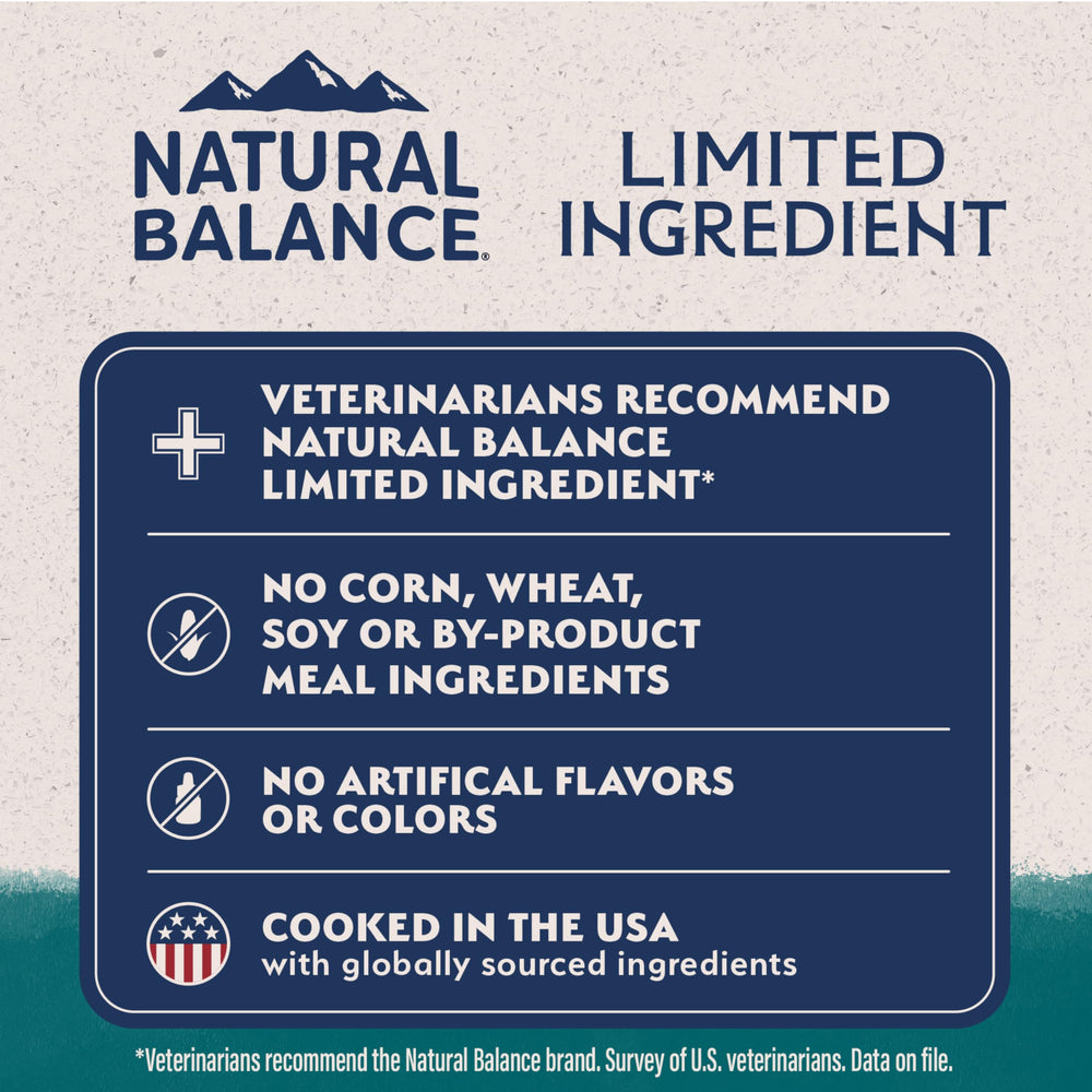 Natural Balance: riz brun et fibres, soutien digestion chien
