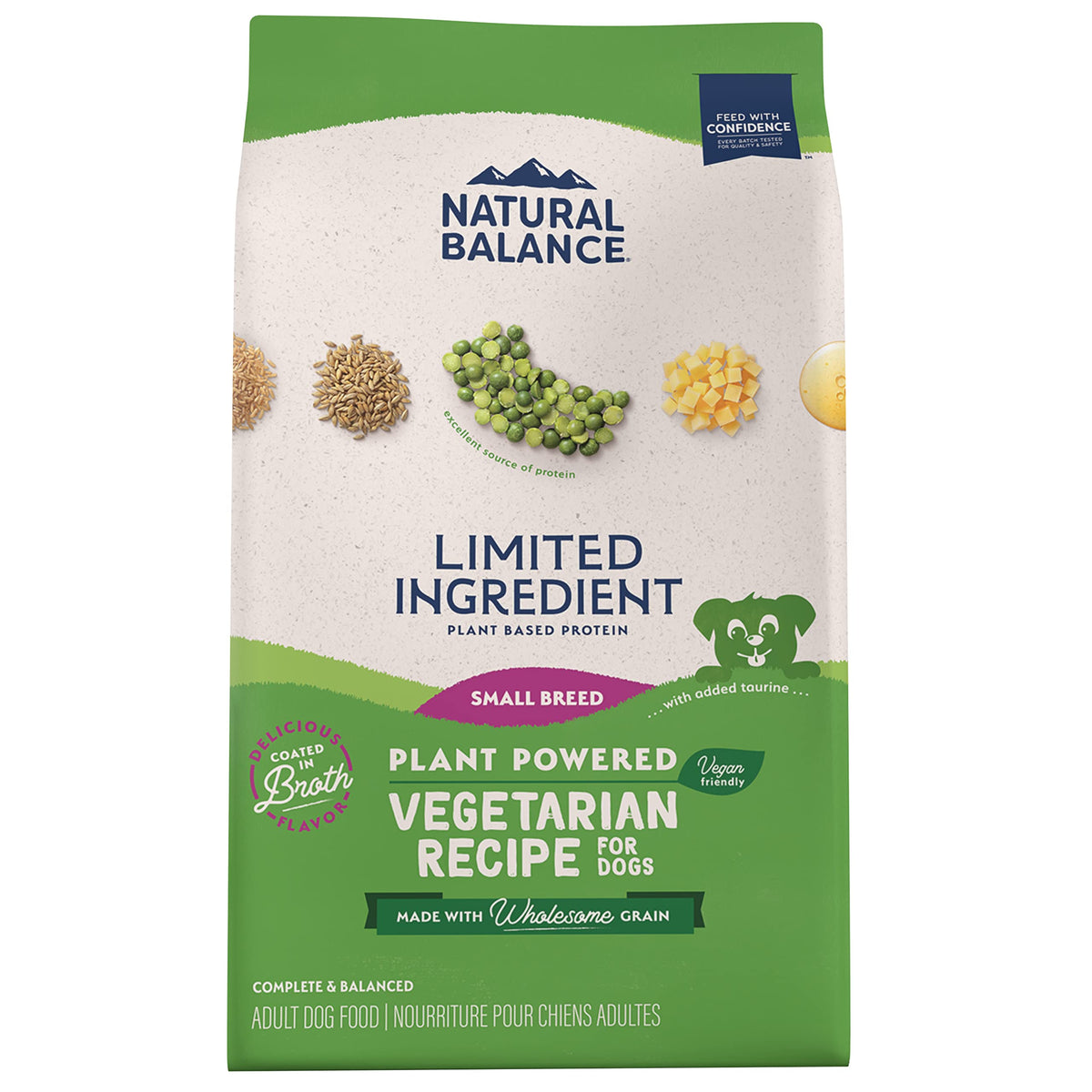 Natural Balance sac 4 livres, croquettes pour petits chiens, pratique et durable.