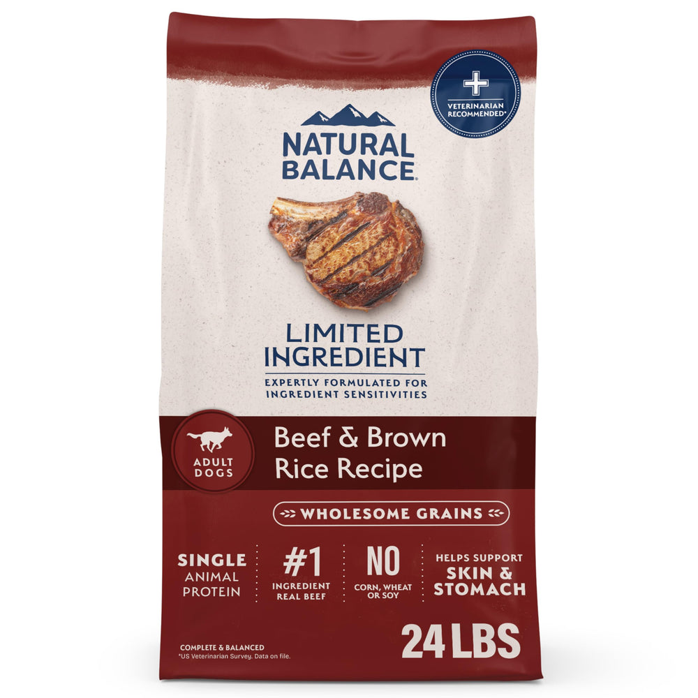 Natural Balance sac-aliments-chien-24-livres, alimentation simple et équilibrée.