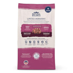 Natural Balance sans-cereales-soja-gluten — formule sans céréales pour chiens sensibles.