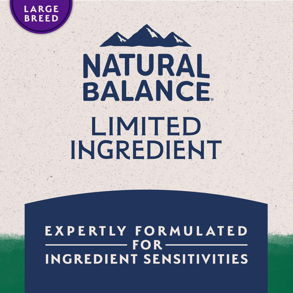 Natural Balance sans colorants artificiels, calculé pour chiens sensibles.
